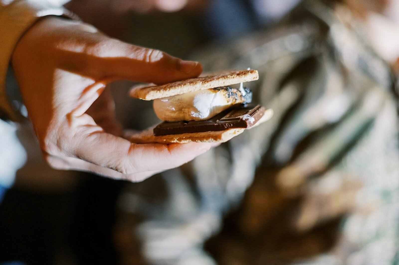 Open fire at Christmas in the Orchard