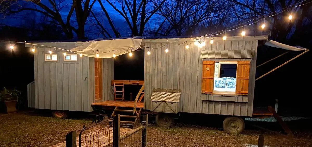 Sheepherder's Wagon Airbnb at Fulmer's Farmstead
