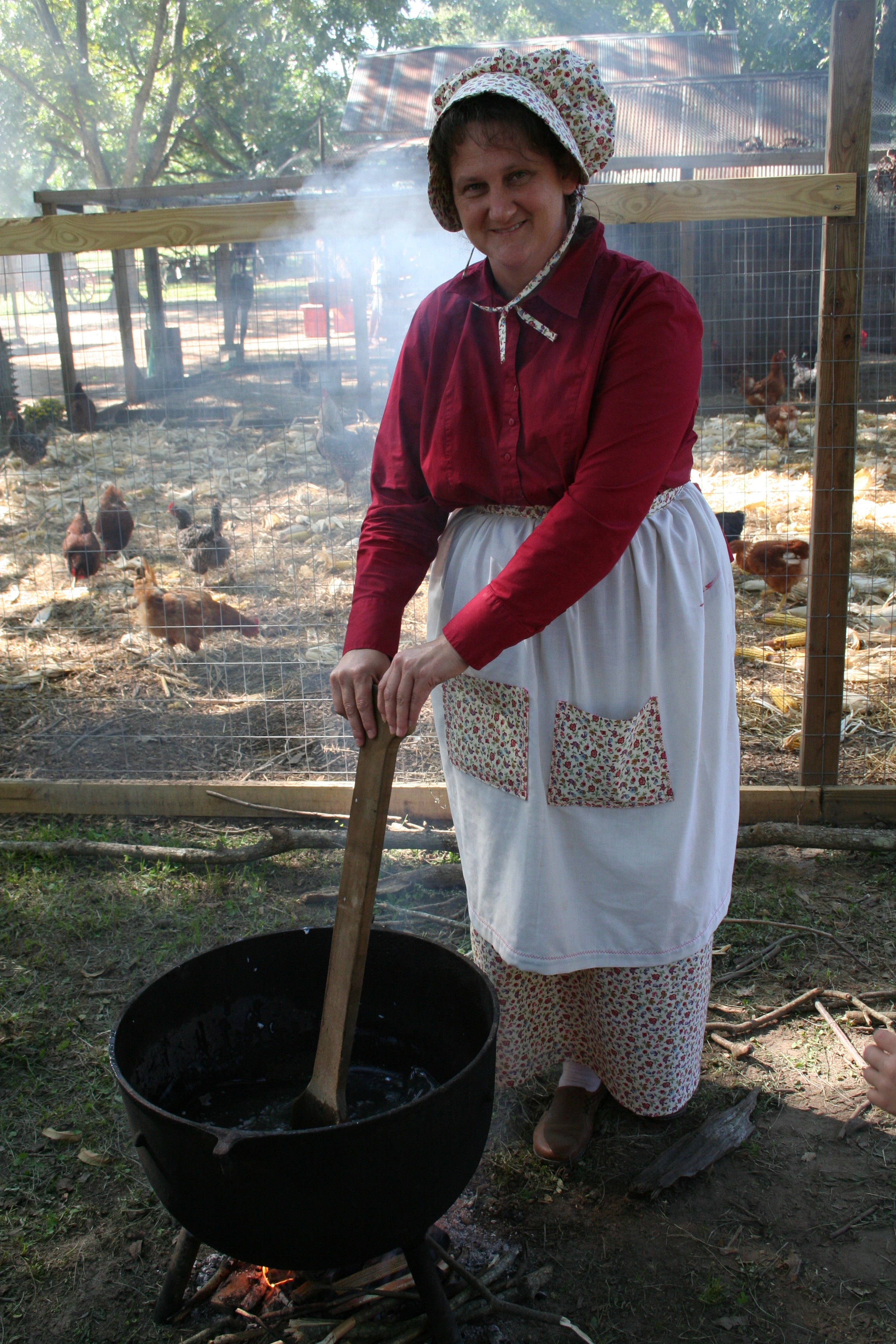 Pioneer cooking demonstration