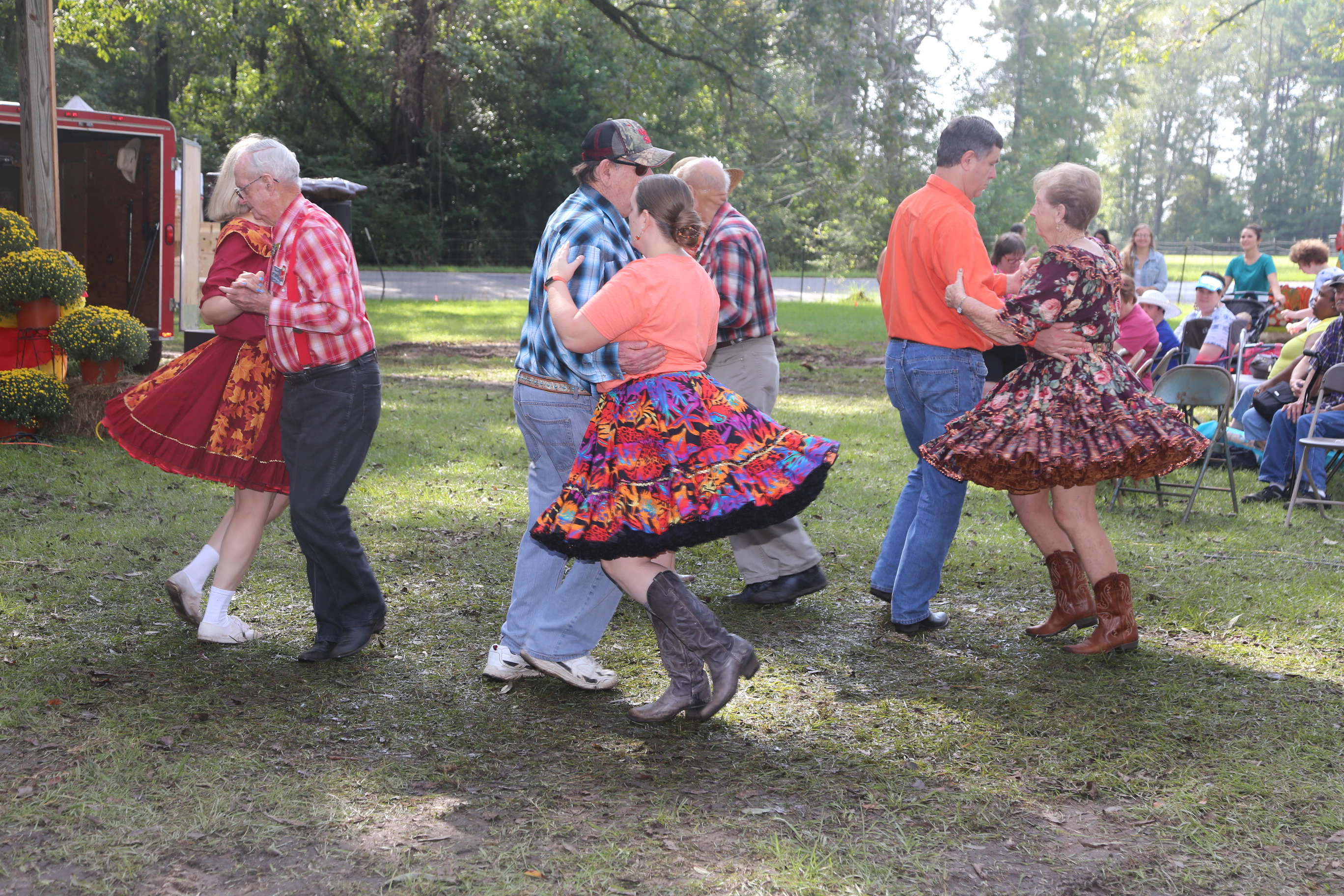 Square dancing at the Pecan Festival