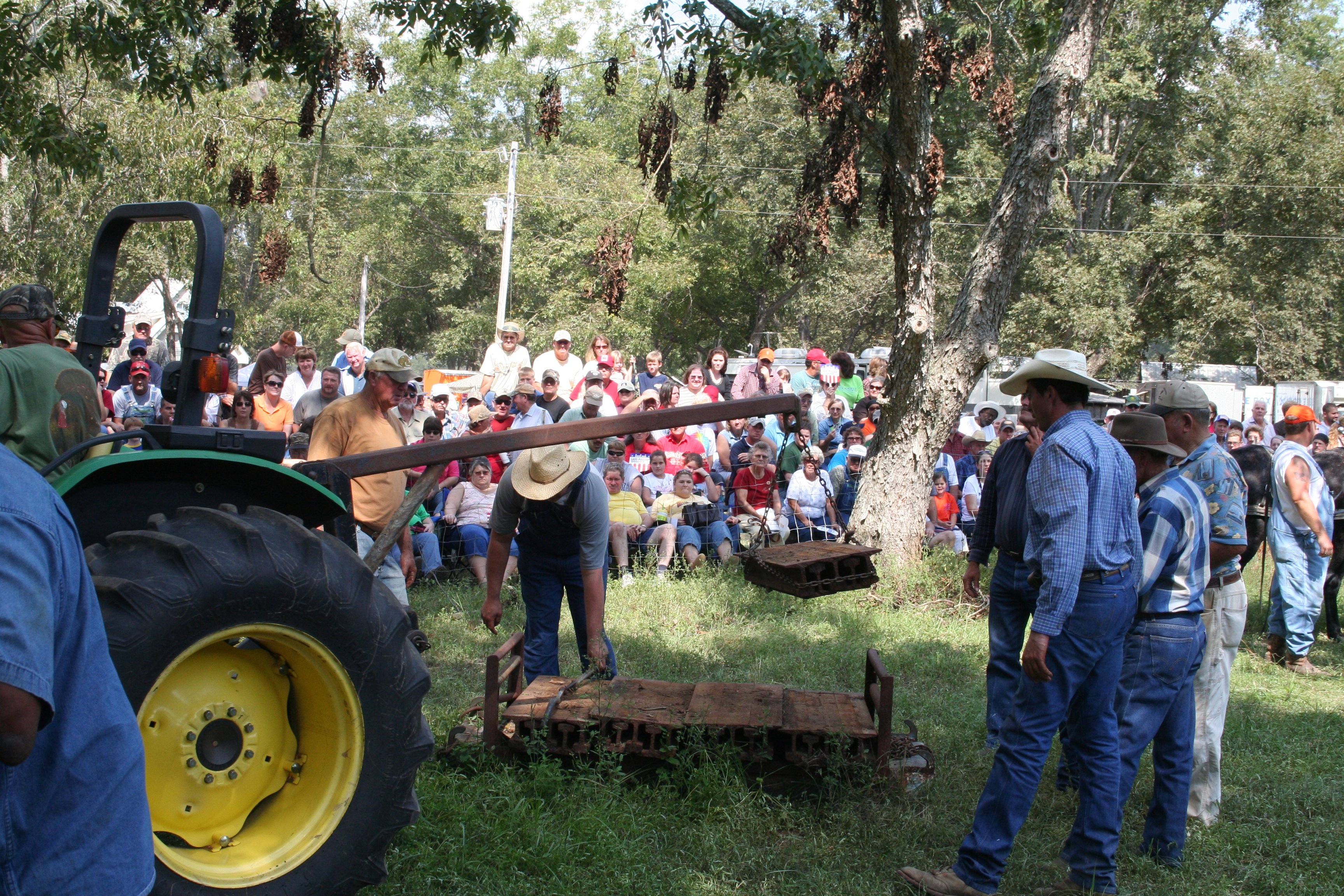 Tractor demonstration at the festival